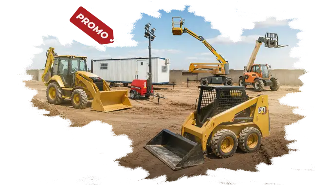 Banner publicitario de Tracsa Cat Rentals